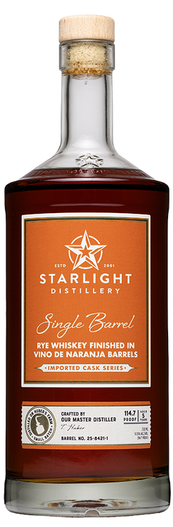 Starlight Distillery Carl T. VDN Finish Rye Whiskey