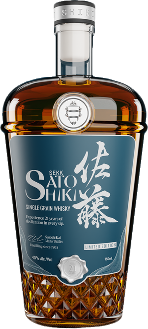 Sekk Sato Shiki 21 Year Old Single Grain Japanese Whiskey