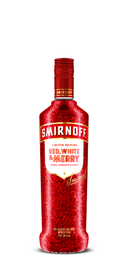 Smirnoff Red, White & Merry Orange, Cranberry & Ginger Holiday Season Limited Edition Vodka