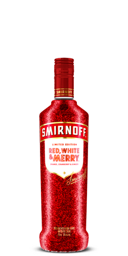 Smirnoff Red, White & Merry Orange, Cranberry & Ginger Holiday Season Limited Edition Vodka