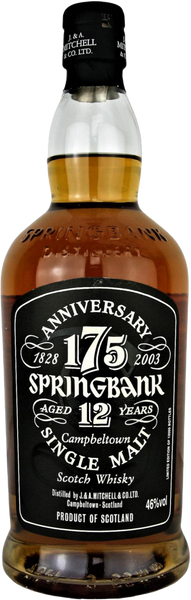 Springbank 12 Year Old 175th Anniversary Single Malt Scotch Whisky