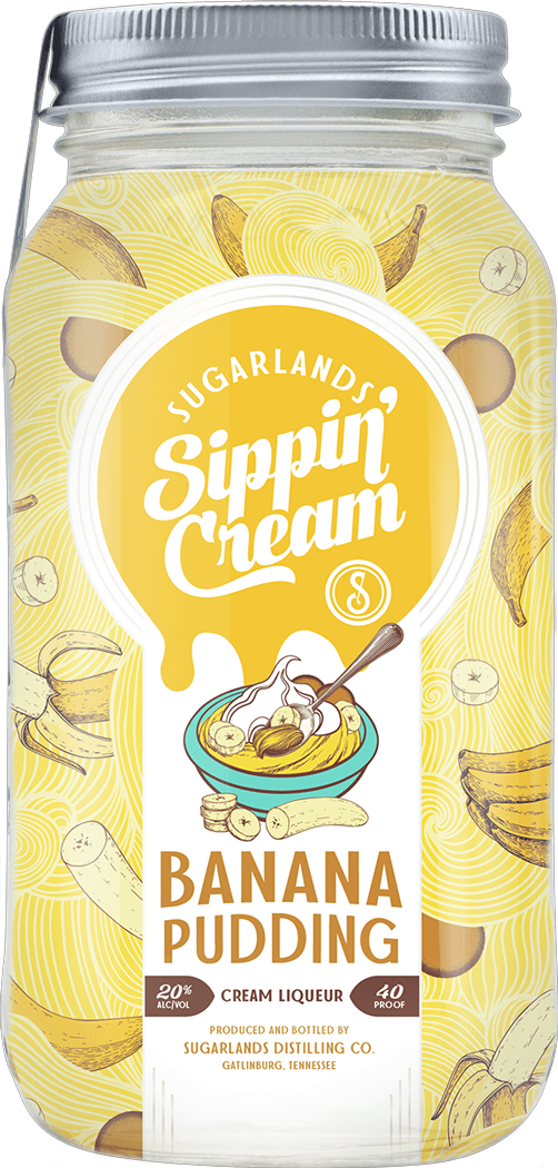 Sugarlands Shine Appalachian 'Sippin' Cream' Banana Pudding Cream Liqueur