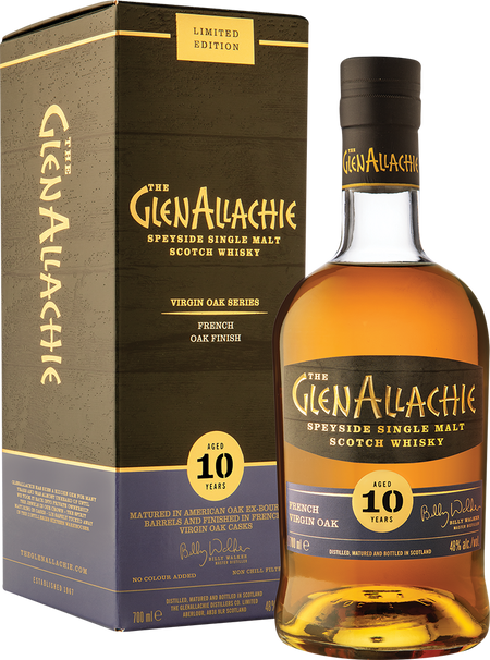 The GlenAllachie French Virgin Oak 10 Year Old Single Malt Scotch Whisky (700mL)