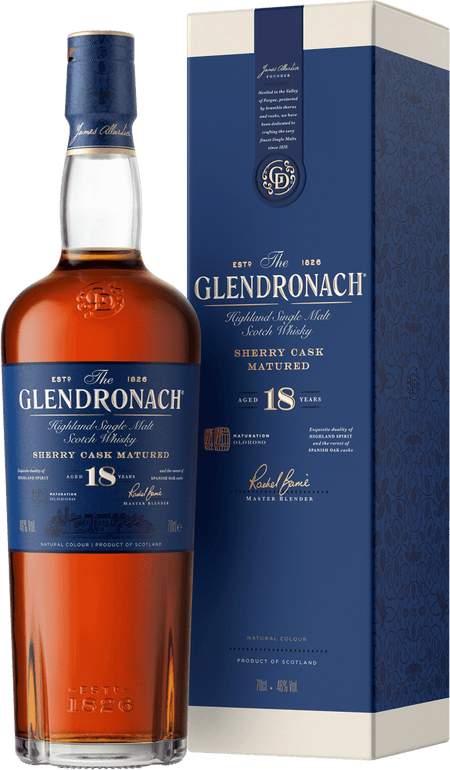 The GlenDronach 18 Year Old Sherry Casks Matured Single Malt Scotch Whisky (700mL)