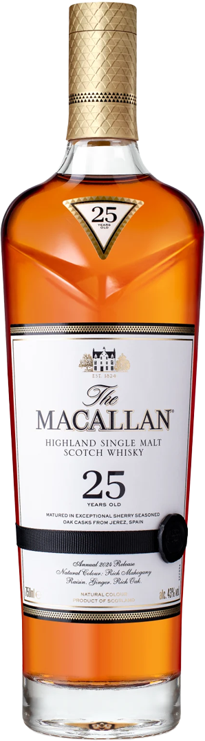 The Macallan 25 Year Old 2024 Release Sherry Oak Single Malt Scotch Whisky