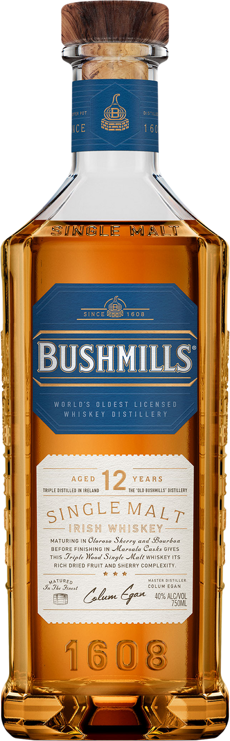 Bushmills 12 Year Old Single Malt Irish Whiskey