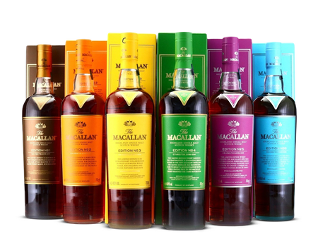 The Macallan Single Malt Scotch Editions 1-6 Whiskies Gift Set (4.5L)