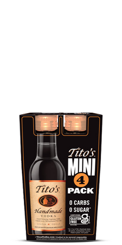 Tito's Handmade Vodka 4 Pack (50mL)