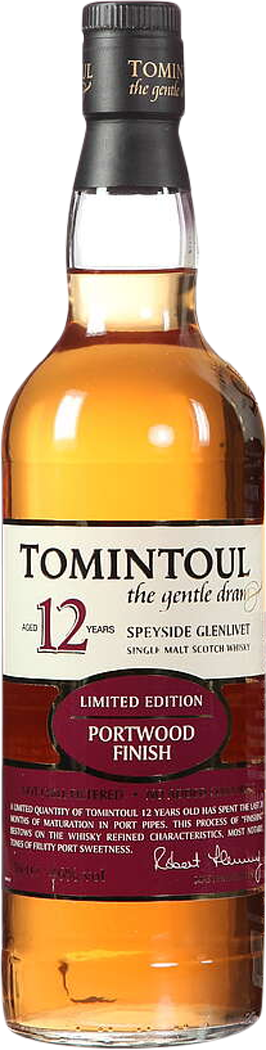 Tomintoul Portwood Finish Limited Edition 12 Year Old Single Malt Scotch Whisky