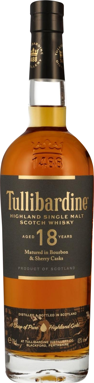 Tullibardine 18 Year Old Single Malt Scotch Whisky