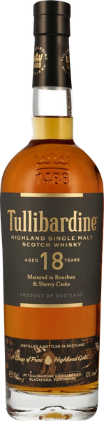 Tullibardine 18年 シングルモルトウイスキー 700ml 18 YEAR OLD – TULLIBARDINE