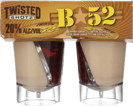 Twisted Shotz 'B 52' Orange and Coffee Cream Liqueur