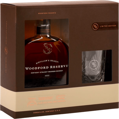 Woodford Reserve Kentucky Straight Bourbon Whiskey with Glass