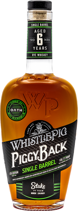 Whistlepig Piggyback Legends Series: 2024 Stake F1® Team KICK Sauber Single Barrel Rye Whiskey