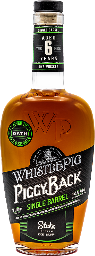Whistlepig Piggyback Legends Series: 2024 Stake F1® Team KICK Sauber Single Barrel Rye Whiskey