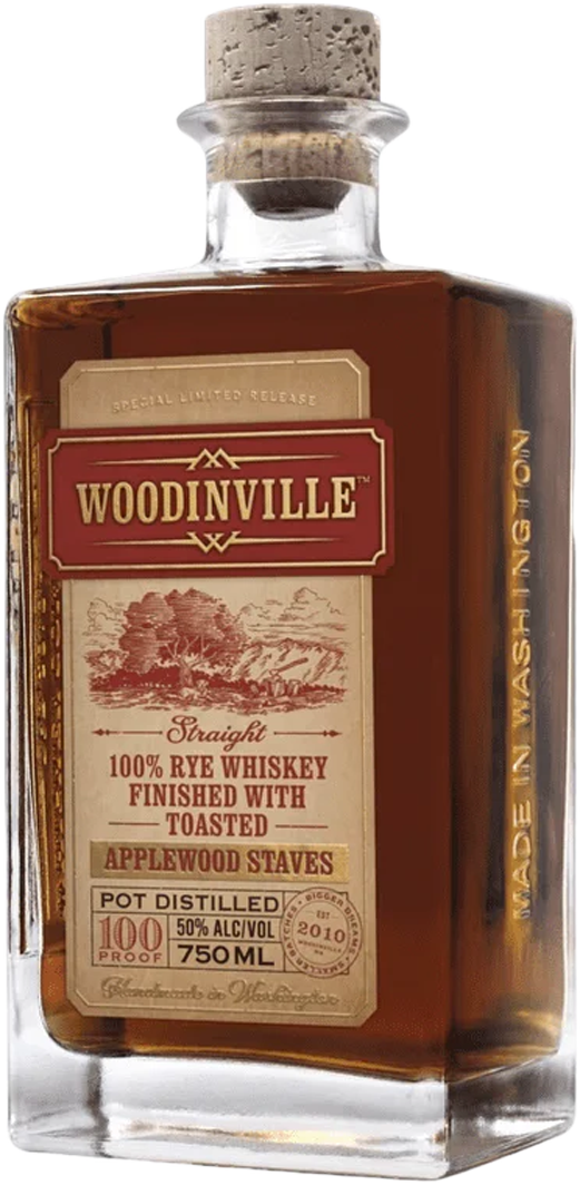 Woodinville Whiskey Co. Applewood Staves Straight Bourbon Whiskey