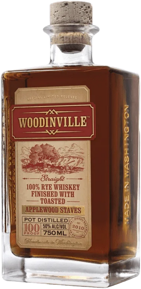 Woodinville Whiskey Co. Applewood Staves Straight Bourbon Whiskey