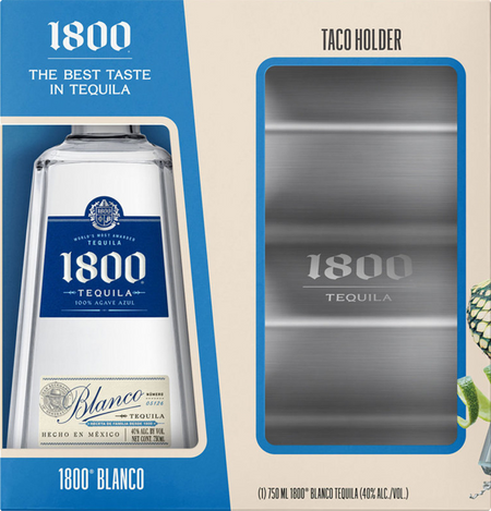 Casa Cuervo 1800 Silver - Blanco Tequila with Taco Holder