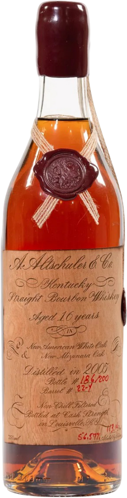 A. Altschuler & Co. 16 Year Old American and Mizunara Oak Straight Bourbon Whiskey