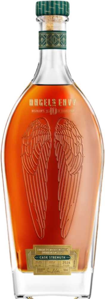 Angel's Envy Cask Strength 10 Year Old 2026 Release Rye Whiskey