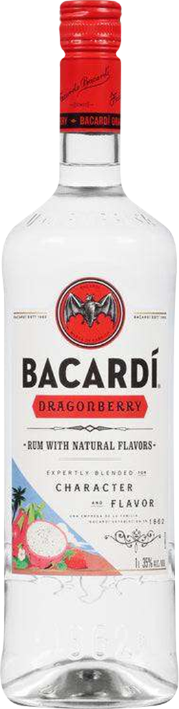 Bacardi Dragon Berry Dragonfruit Infused Strawberry Rum (1.75L)