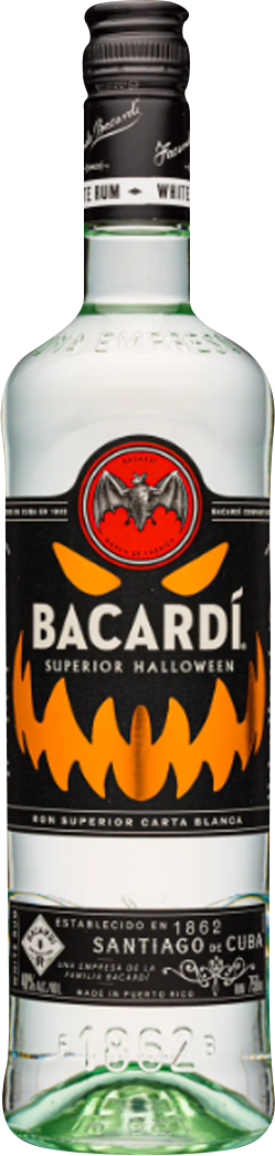 Bacardi Carta Blanca 'Superior Halloween' White Rum (1.75L)
