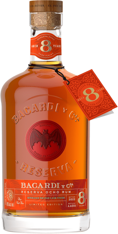 Bacardi Reserva Ocho 8 Year Old Sevillian Orange Cask Finish Rum