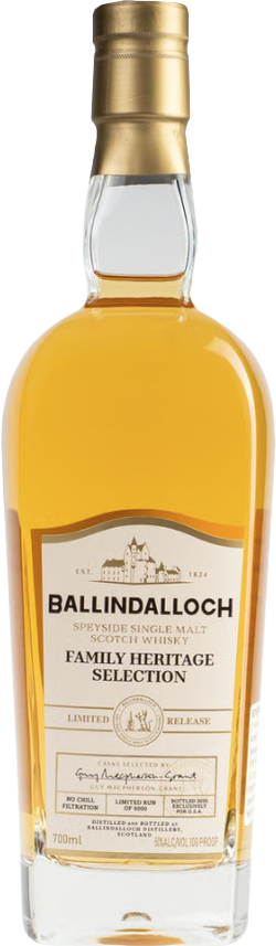 Ballindalloch Family Heritage Selection Single Malt Scotch Whisky (700mL)