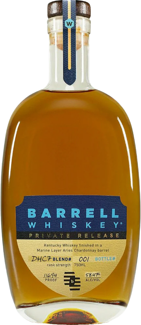 Barrell Whiskey Private Release Chardonnay Barrel DHC7 Kentucky Whiskey