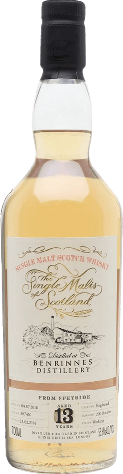 Benrinnes 13 Year Old Cask 307467 2010 Release Single Malt Scotch Whisky (700mL)