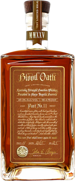 Blood Oath Pact No. 11 2025 Release Kentucky Straight Bourbon Whiskey