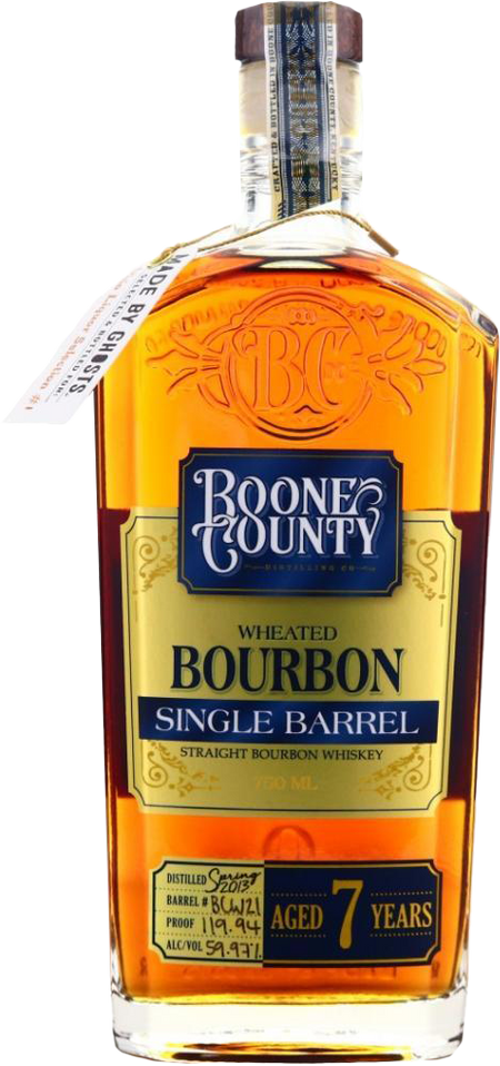Boone County Distilling Co. Single Barrel 7 Year Old Straight Wheated Bourbon Whiskey