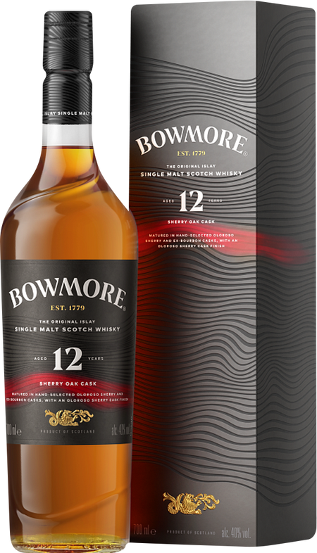 Bowmore Sherry Oak Cask 12 Year Old Single Malt Scotch Whisky (700mL)