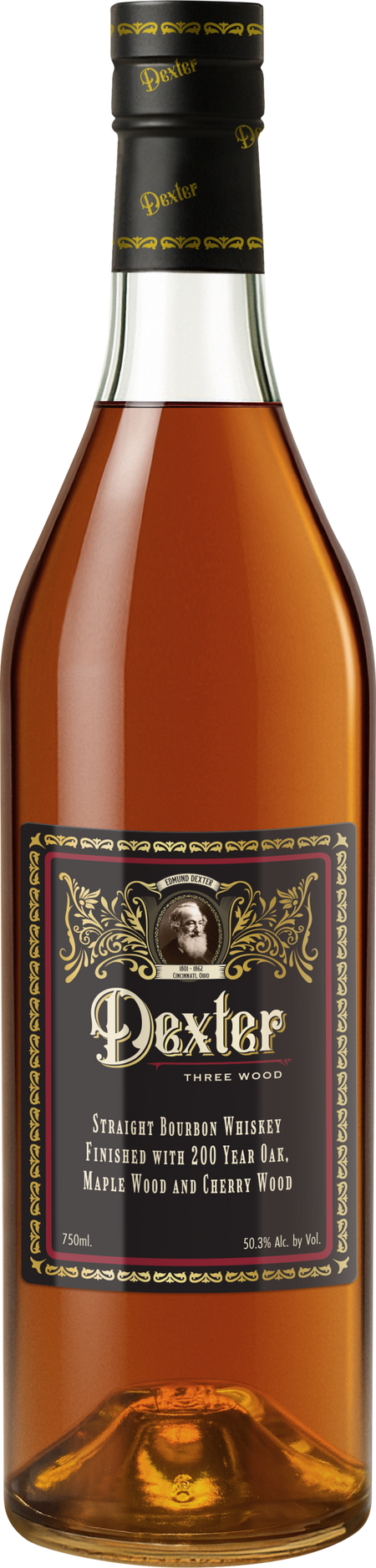 Dexter Three Wood Straight Bourbon Whiskey