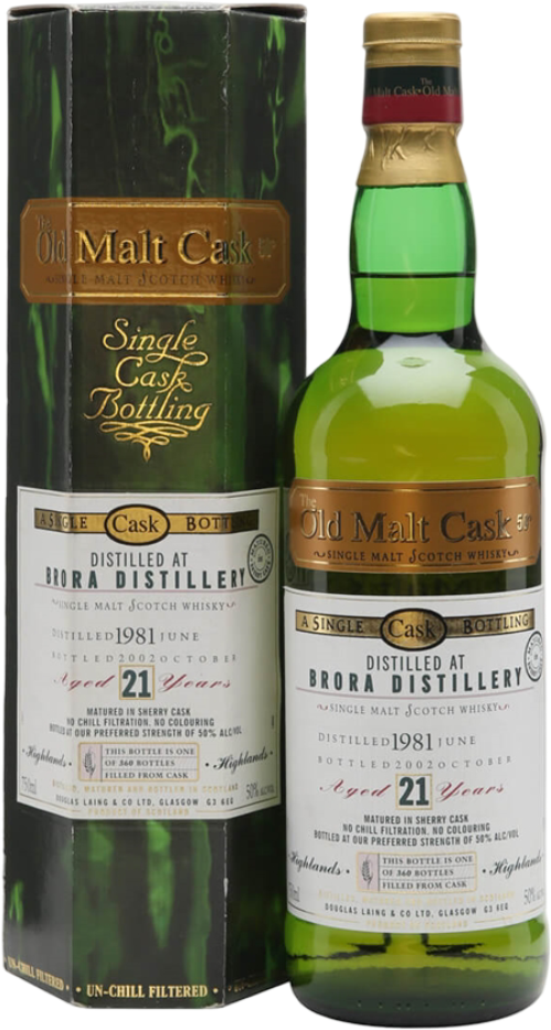 Brora 1981 Douglas Laing 21 Year Old Single Malt Scotch Whisky