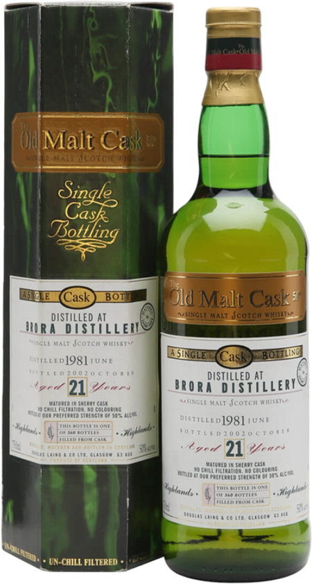 Brora 1981 Douglas Laing 21 Year Old Single Malt Scotch Whisky