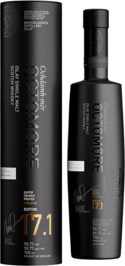 Bruichladdich Octomore 17.1 Super Heavily Peated Islay Single Malt Scotch Whisky (700mL)