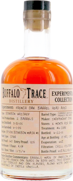 Buffalo Trace Experimental Collection 10 Year Old French Oak Bourbon Whiskey (375mL)