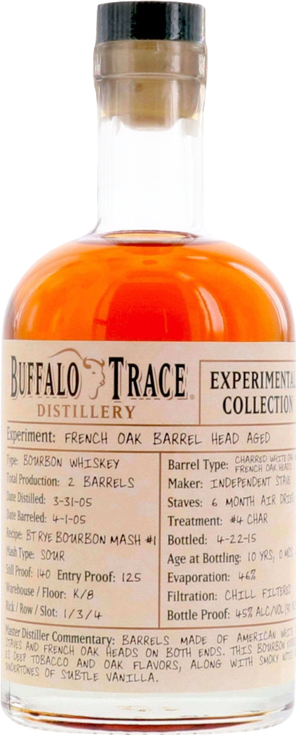 Buffalo Trace Experimental Collection 10 Year Old French Oak Bourbon Whiskey (375mL)