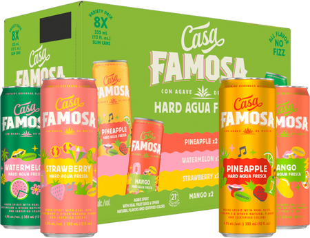 Casa Famosa Hard Agua Fresca Variety Pack (355mL)