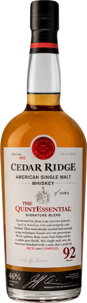 Cedar Ridge Distillery 'The QuintEssential' Signature Blend American Single Malt Whiskey