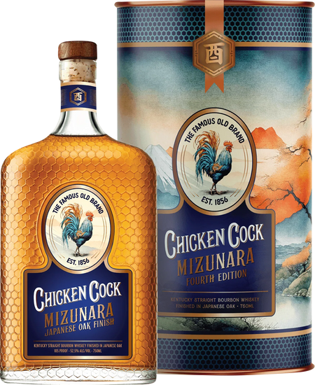 Chicken Cock Mizunara Japanese Cask Finish Straight Bourbon Whiskey