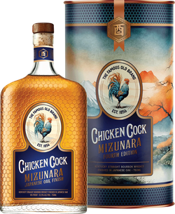 Chicken Cock Mizunara Japanese Cask Finish Straight Bourbon Whiskey