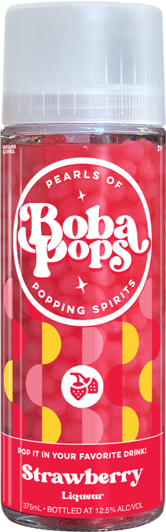 Boba Pops Cocktail Caviar Strawberry Liqueur (375mL)