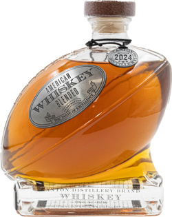Canton Distillery American Blended Whiskey in a Football Decanter