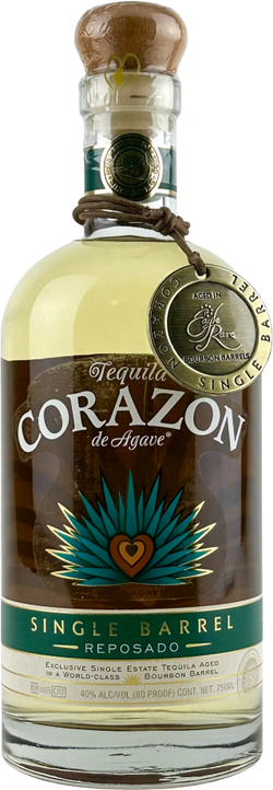 Corazon Single Barrel Eagle Rare Bourbon Barrel Aged Reposado Single Estate Tequila