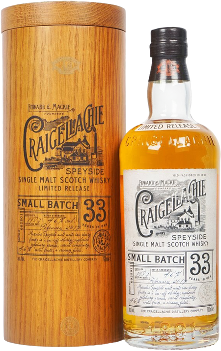 Craigellachie Small Batch 33 Year Old Limited Release Single Malt Scotch Whisky