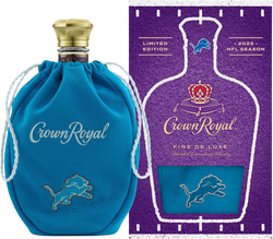 Crown Royal Canadian Whisky with Detroit Lions Bag