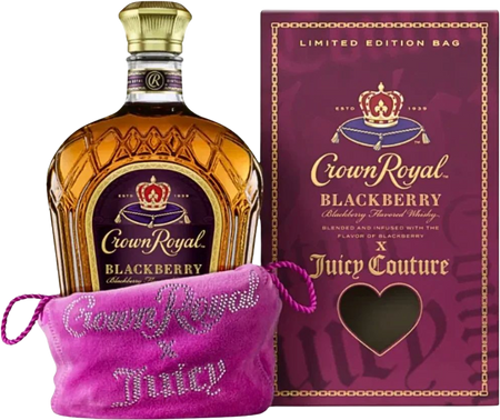 Crown Royal x Juicy Couture Blackberry Flavor Limited Edition Bag