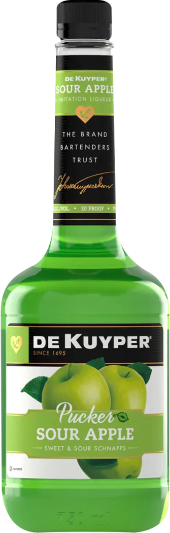 De Kuyper Pucker Sour Apple Schnapps Liqueur